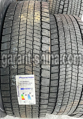 Prometeon H02 ProFuel Drive (приводная) 315/80 R22.5 158/150L 20PR - Фото реального протектора с этикеткой